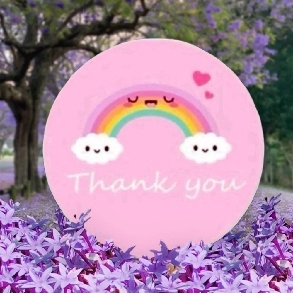 40 Small Thank You Stickers! (Quarter Size)